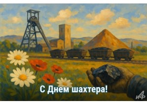 В честь праздника - С Днем Шахтера!